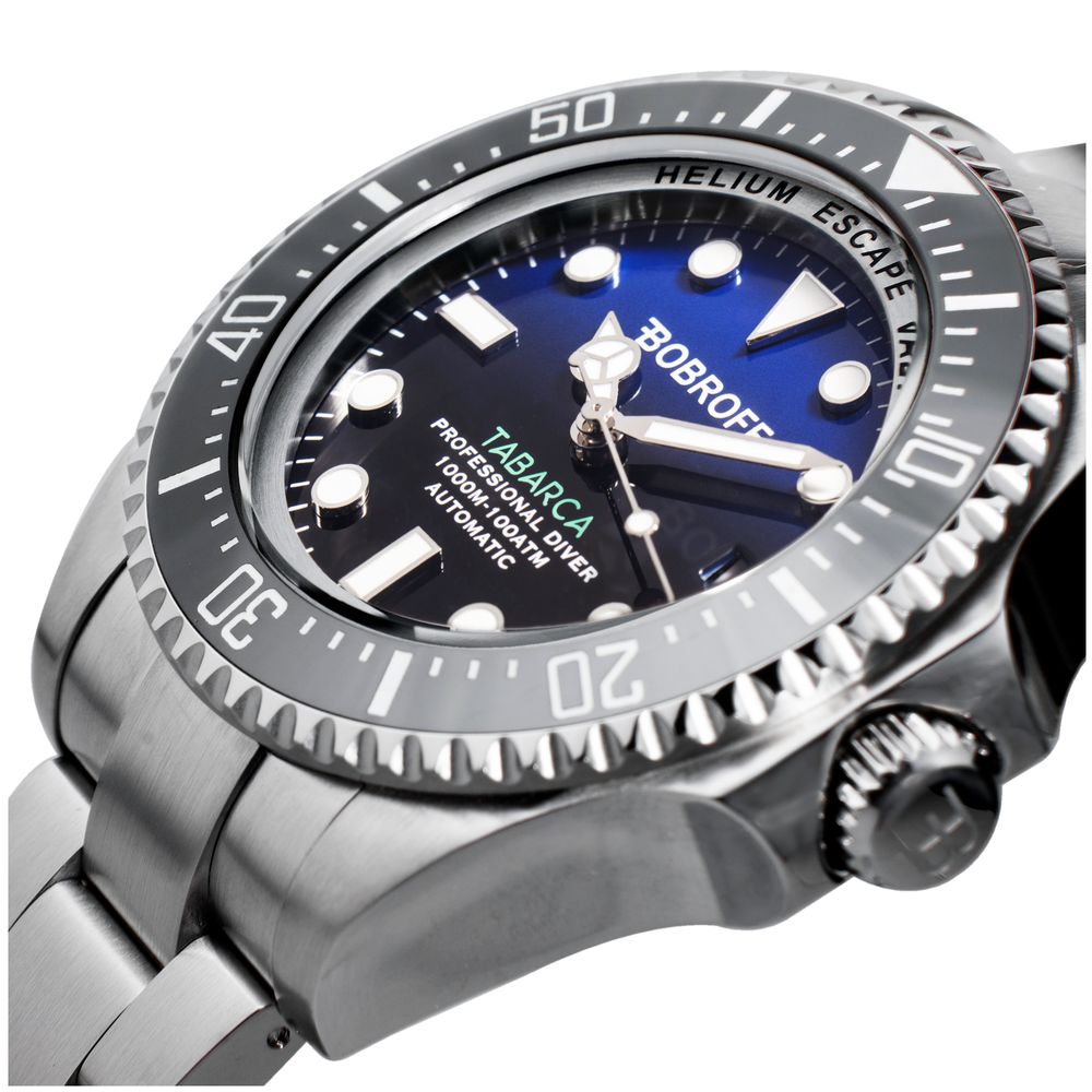 Bobroff Silver Stainless Steel Sport Watch | Regal Royce