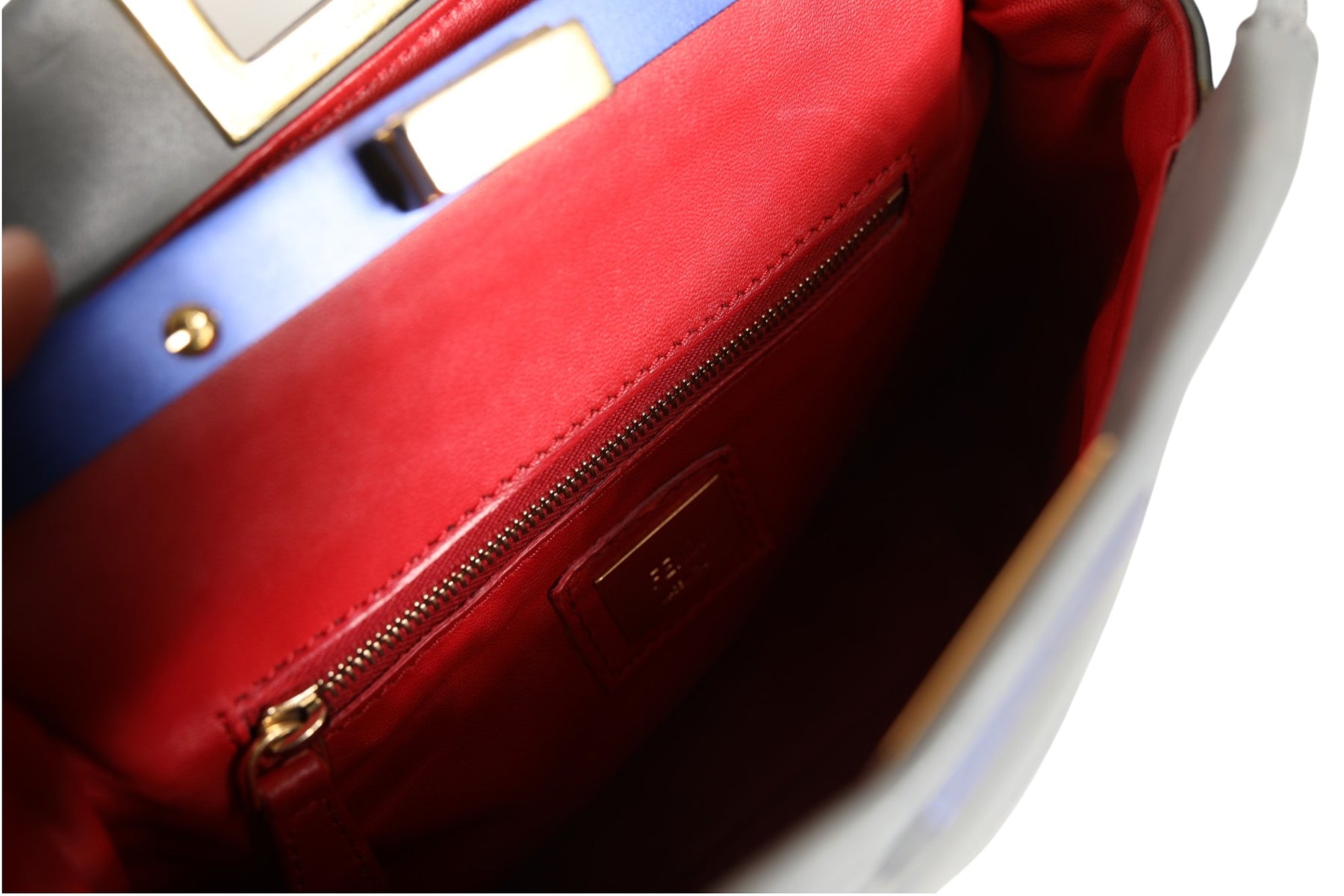 Fendi Mini Peekaboo Blue Grey | Regal Royce