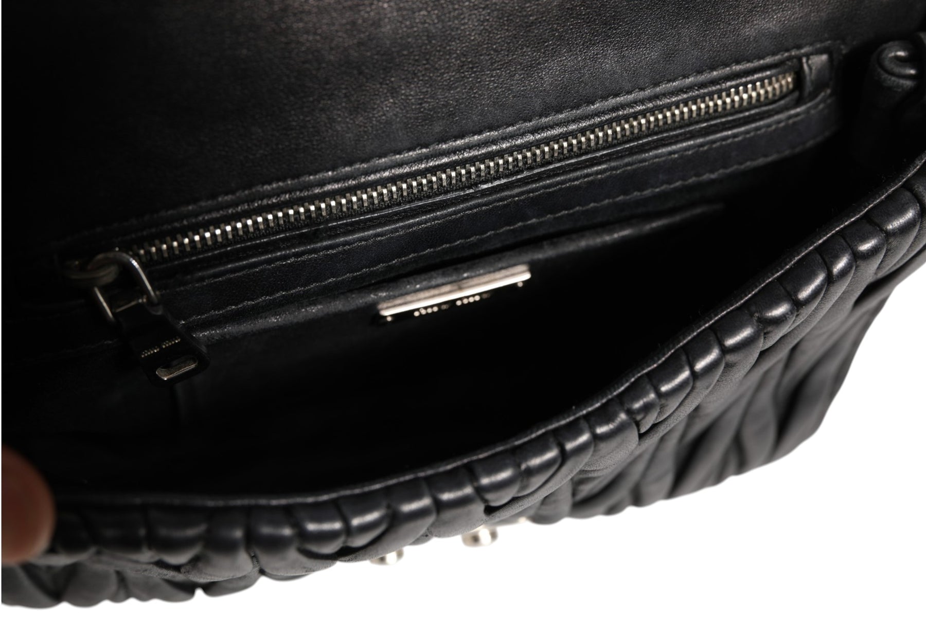 Miu Miu Confidential Matelasse Leather Flap Shoulder Bag | Regal Royce