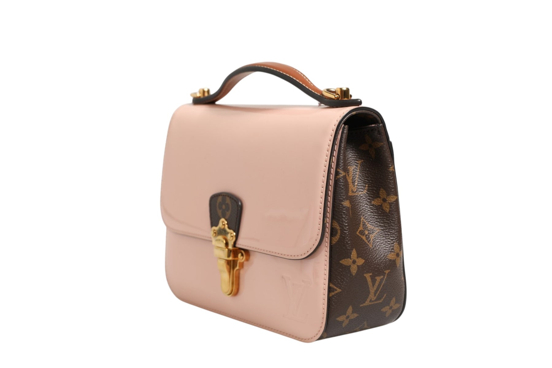 Louis Vuitton Pink Vernis and Monogram Canvas Cherrywood BB Shoulder Bag | Regal Royce