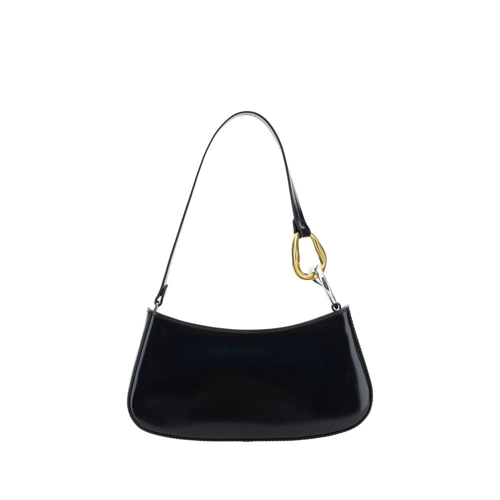 Staud Black Calf Leather Bos Taurus Shoulder Bag | Regal Royce