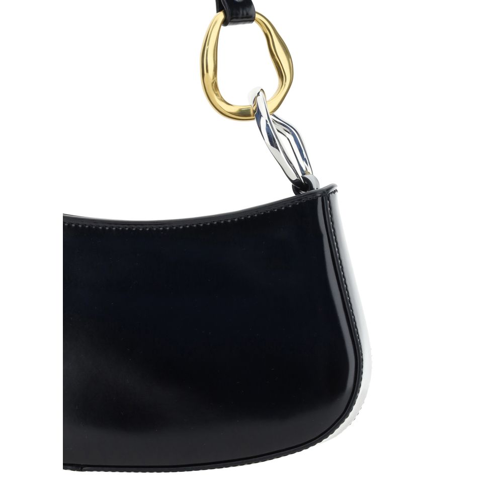 Staud Black Calf Leather Bos Taurus Shoulder Bag | Regal Royce