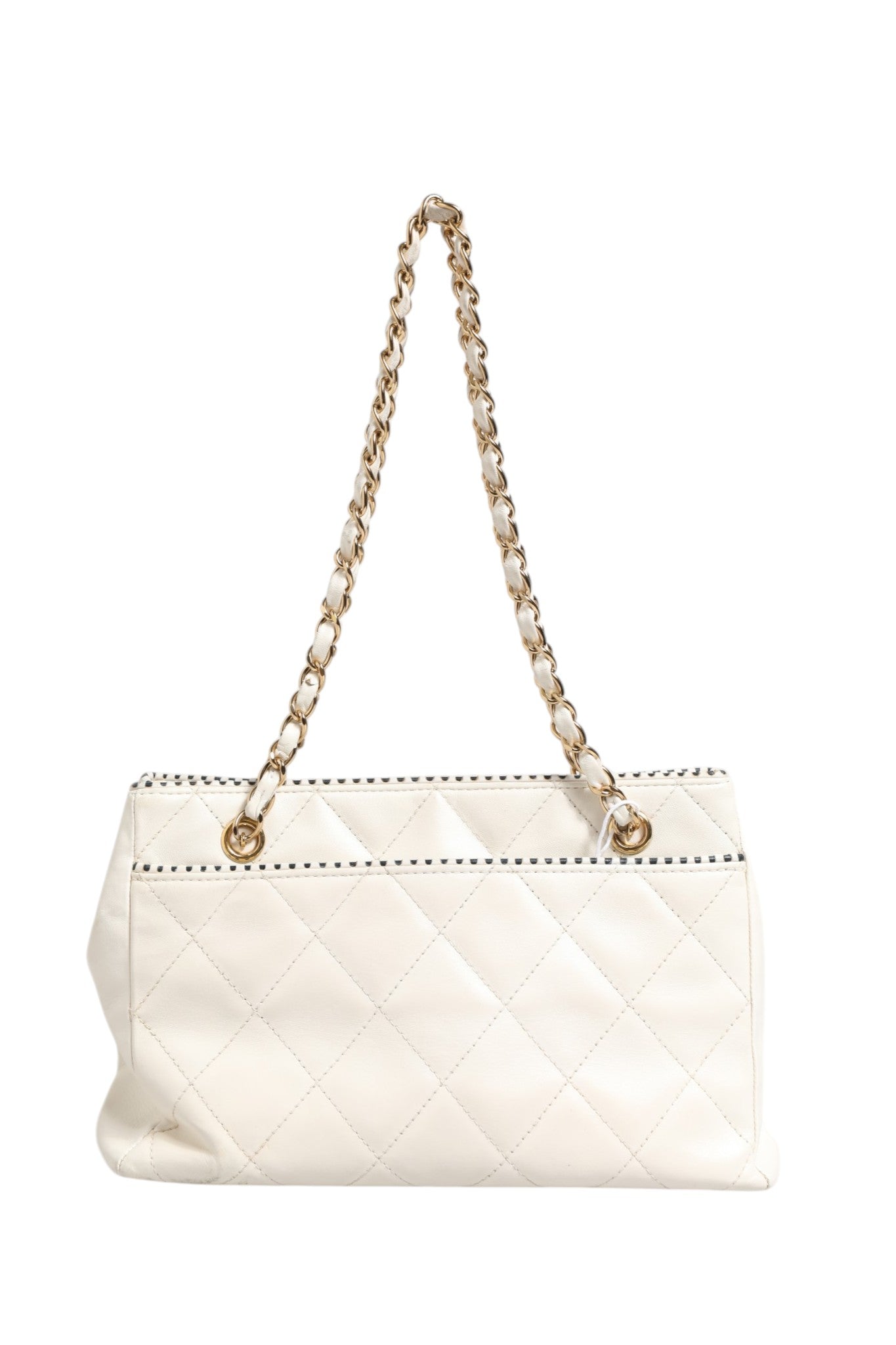 Chanel Shiny Calfskin Quilted Mini 22 White 1792563 | Regal Royce