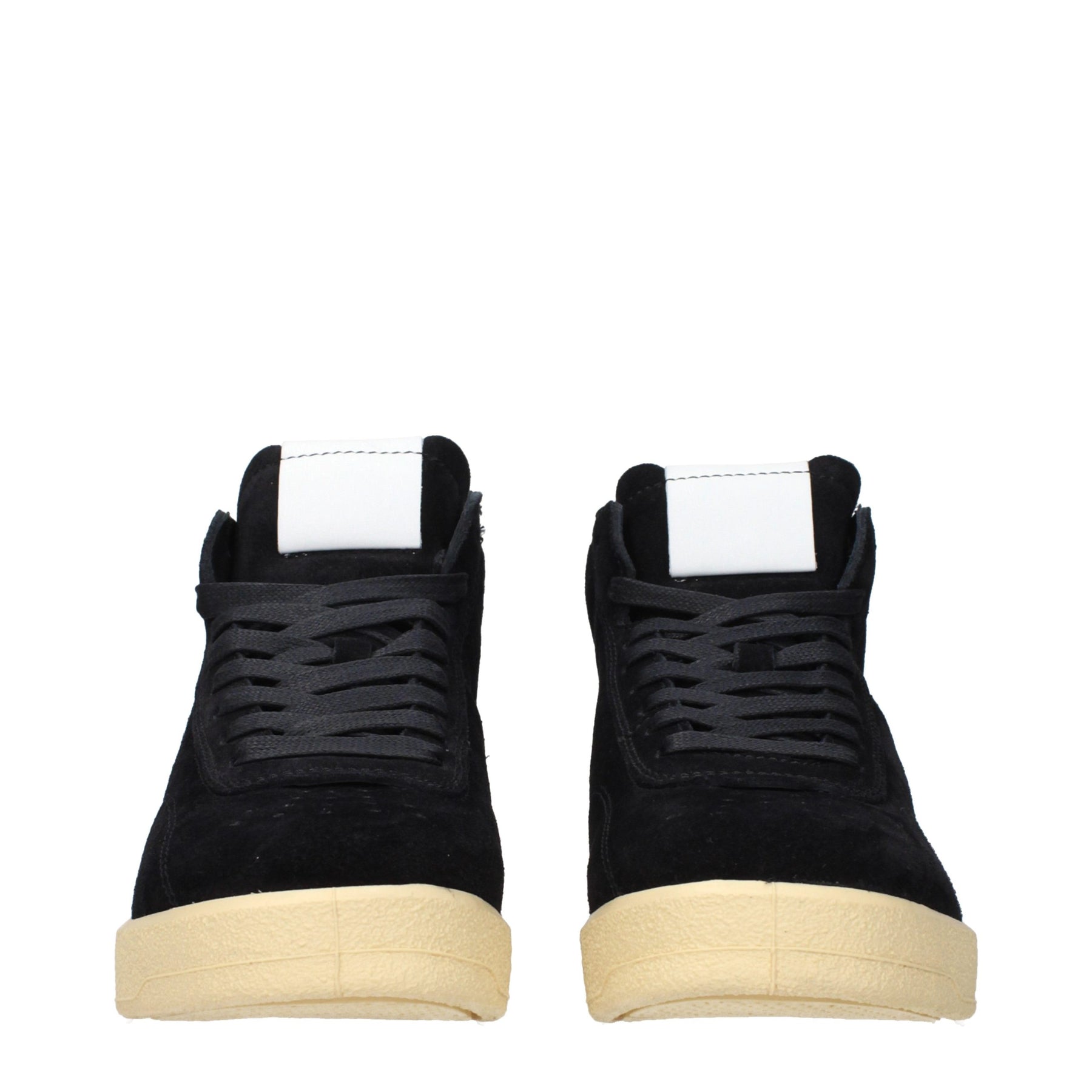 Jil Sander Black Leather High Top Sneakers | Regal Royce