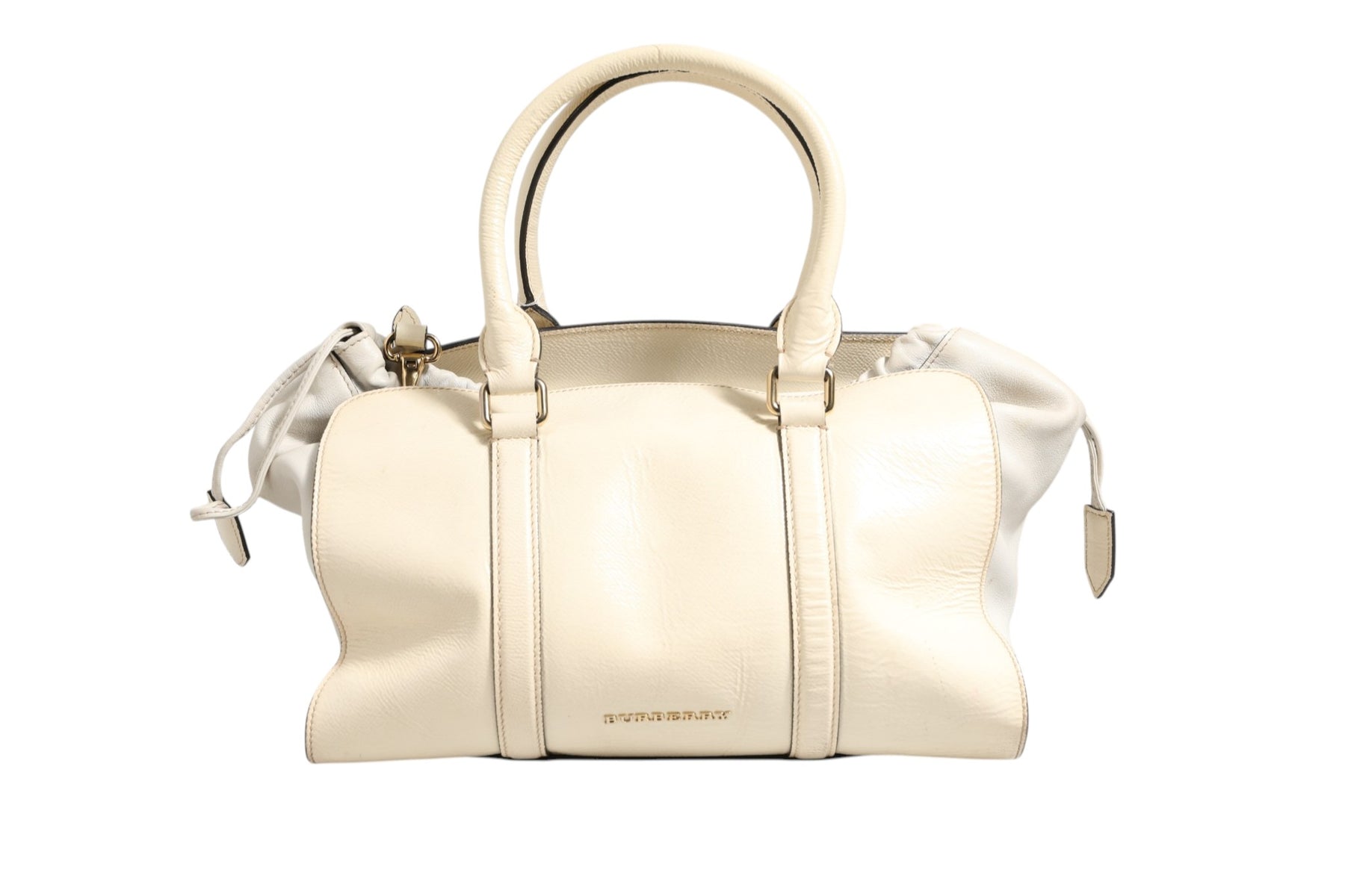 Burberry Chalk White Large Leather Tote Bag | Regal Royce