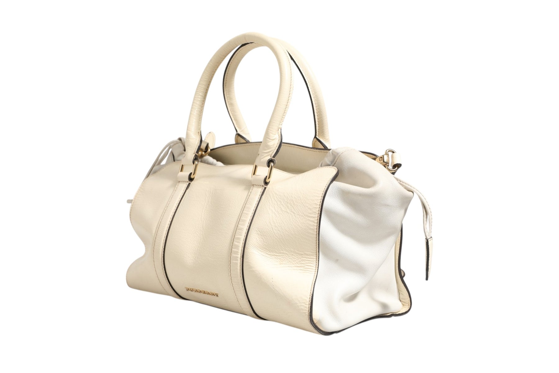 Burberry Chalk White Large Leather Tote Bag | Regal Royce