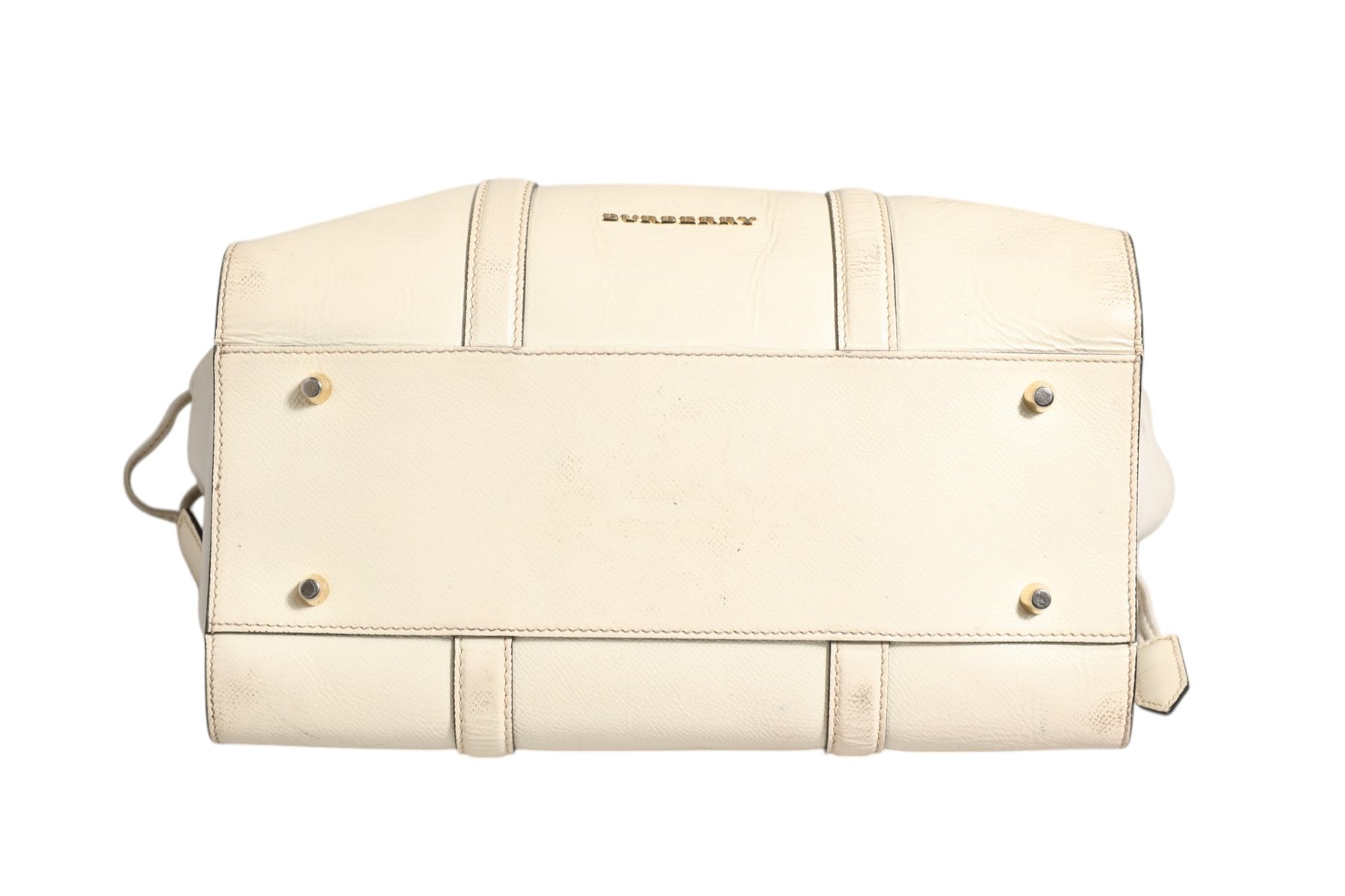 Burberry Chalk White Large Leather Tote Bag | Regal Royce
