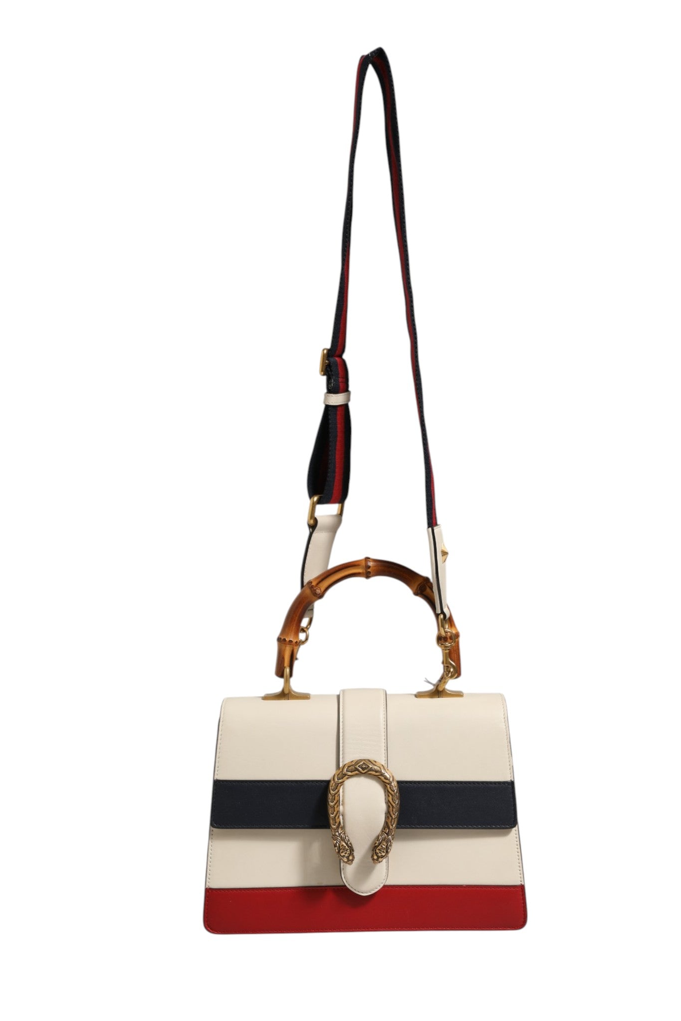 Gucci Dionysus Bamboo Top Handle Bag Colorblock Leather | Regal Royce