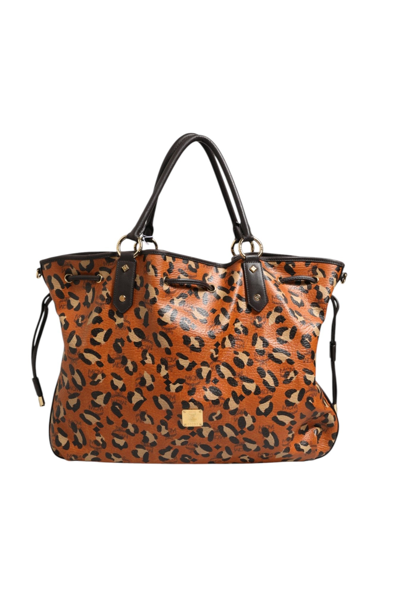MCM Visetos Leopard Aren Medium Shopper Tote | Regal Royce
