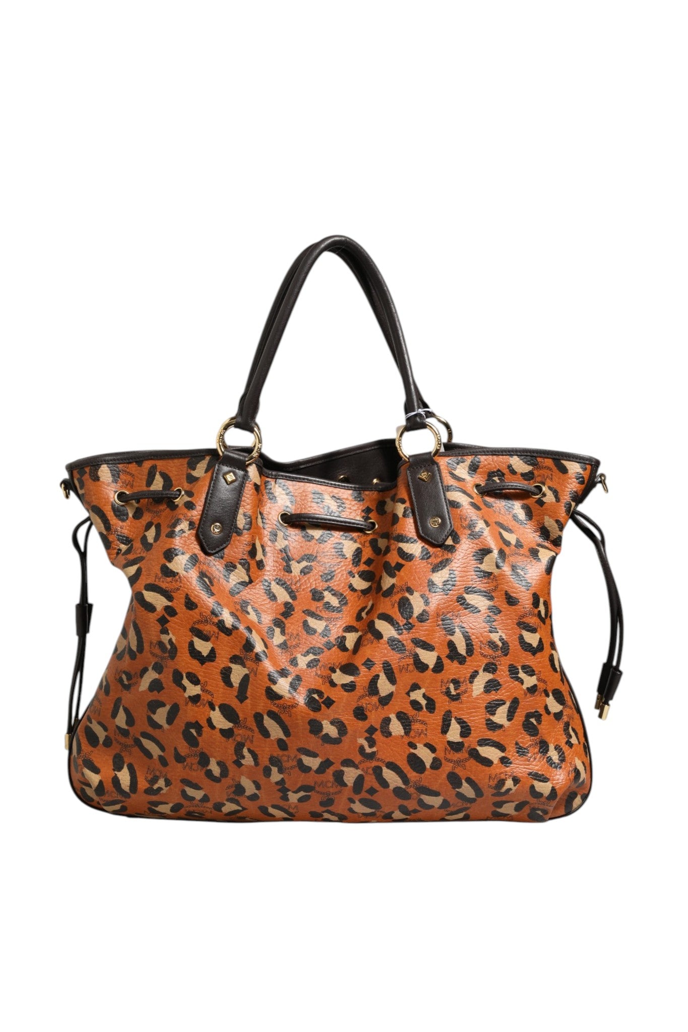 MCM Visetos Leopard Aren Medium Shopper Tote | Regal Royce
