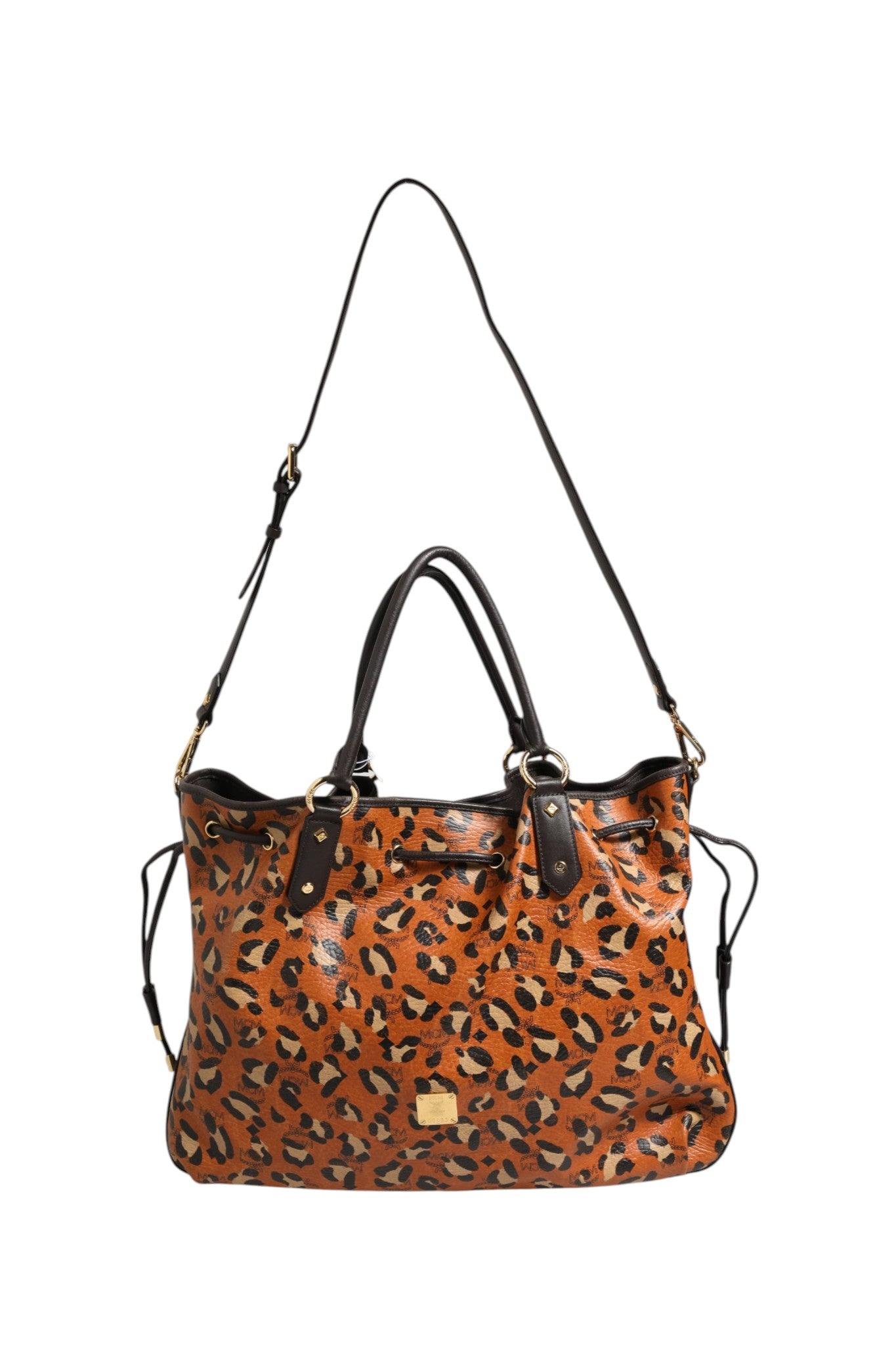 MCM Visetos Leopard Aren Medium Shopper Tote | Regal Royce