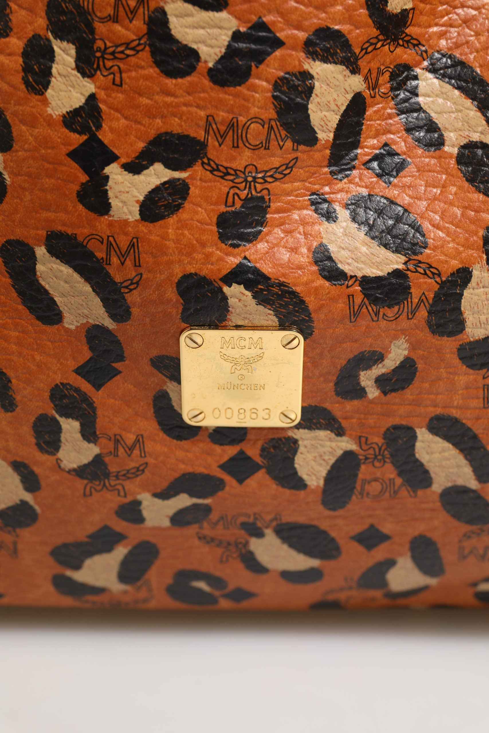 MCM Visetos Leopard Aren Medium Shopper Tote | Regal Royce
