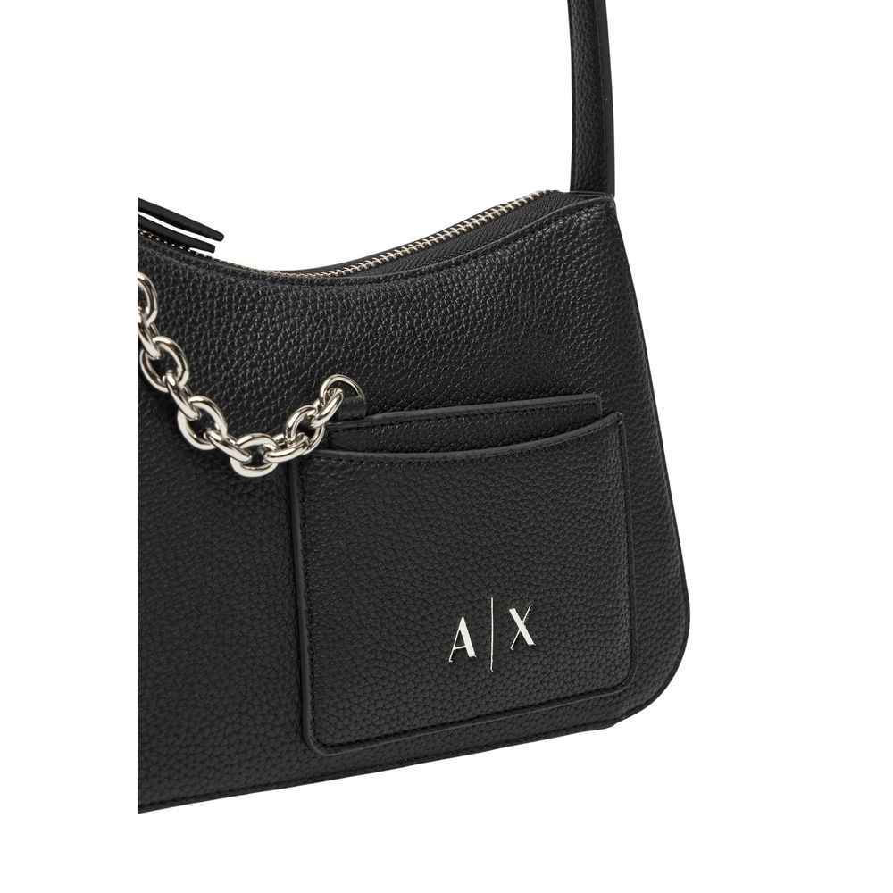 Armani Exchange Black Polyester Handbag | Regal Royce