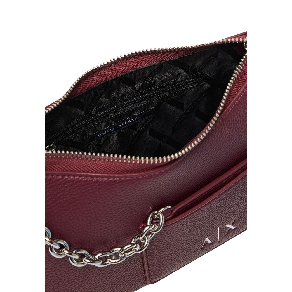 Armani Exchange Bordeaux Polyester Handbag | Regal Royce