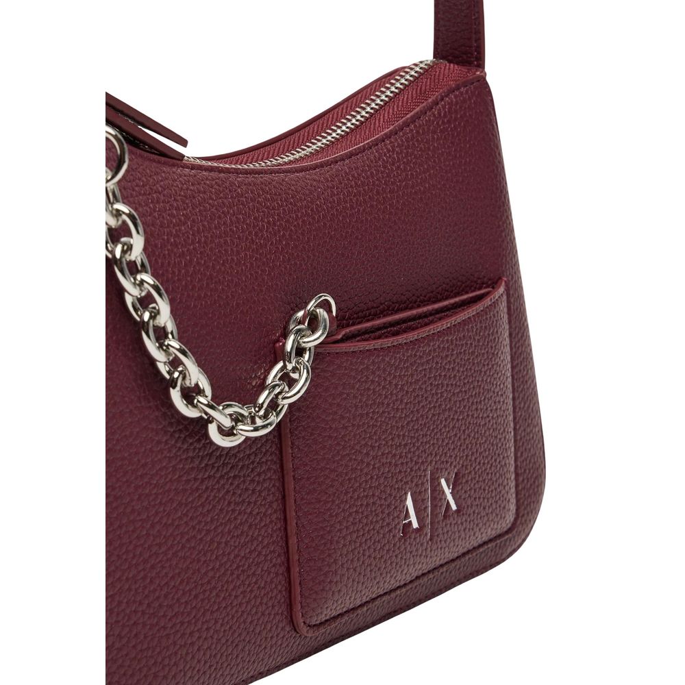 Armani Exchange Bordeaux Polyester Handbag | Regal Royce