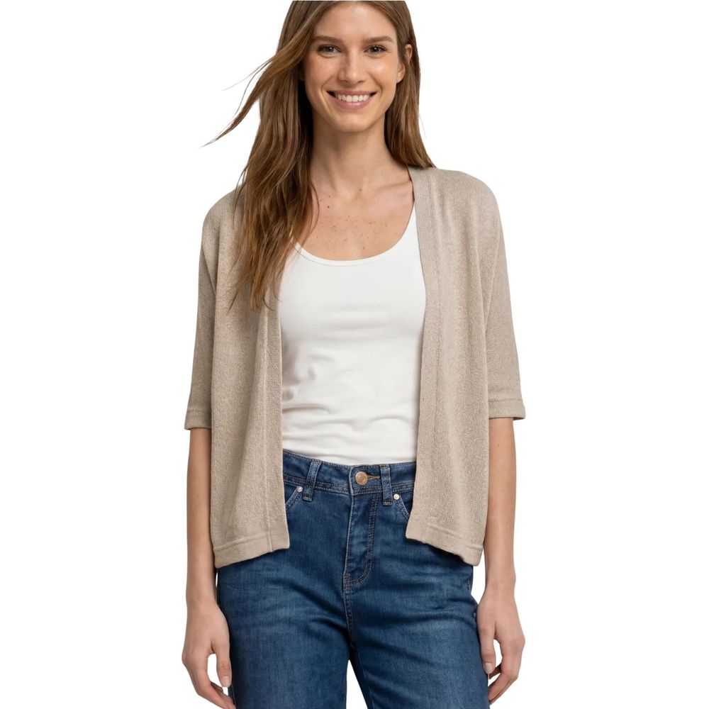 Street One Gray Polyester Cardigan | Regal Royce