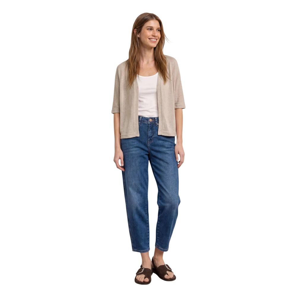 Street One Gray Polyester Cardigan | Regal Royce