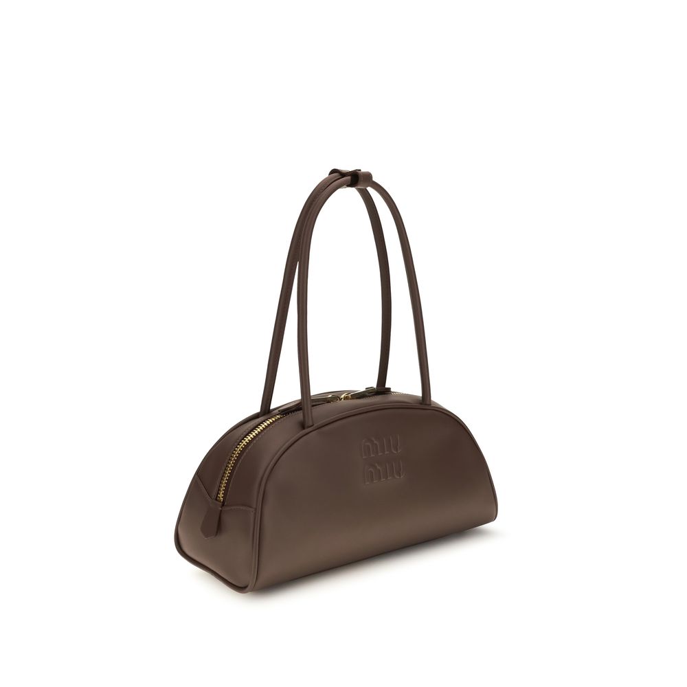 Miu Miu Brown Calf Leather Bos Taurus Shoulder Bag | Regal Royce