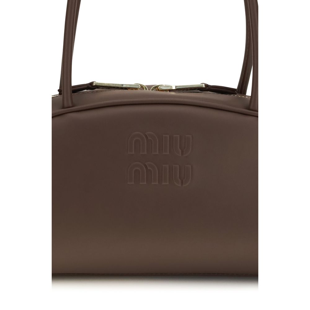 Miu Miu Brown Calf Leather Bos Taurus Shoulder Bag | Regal Royce
