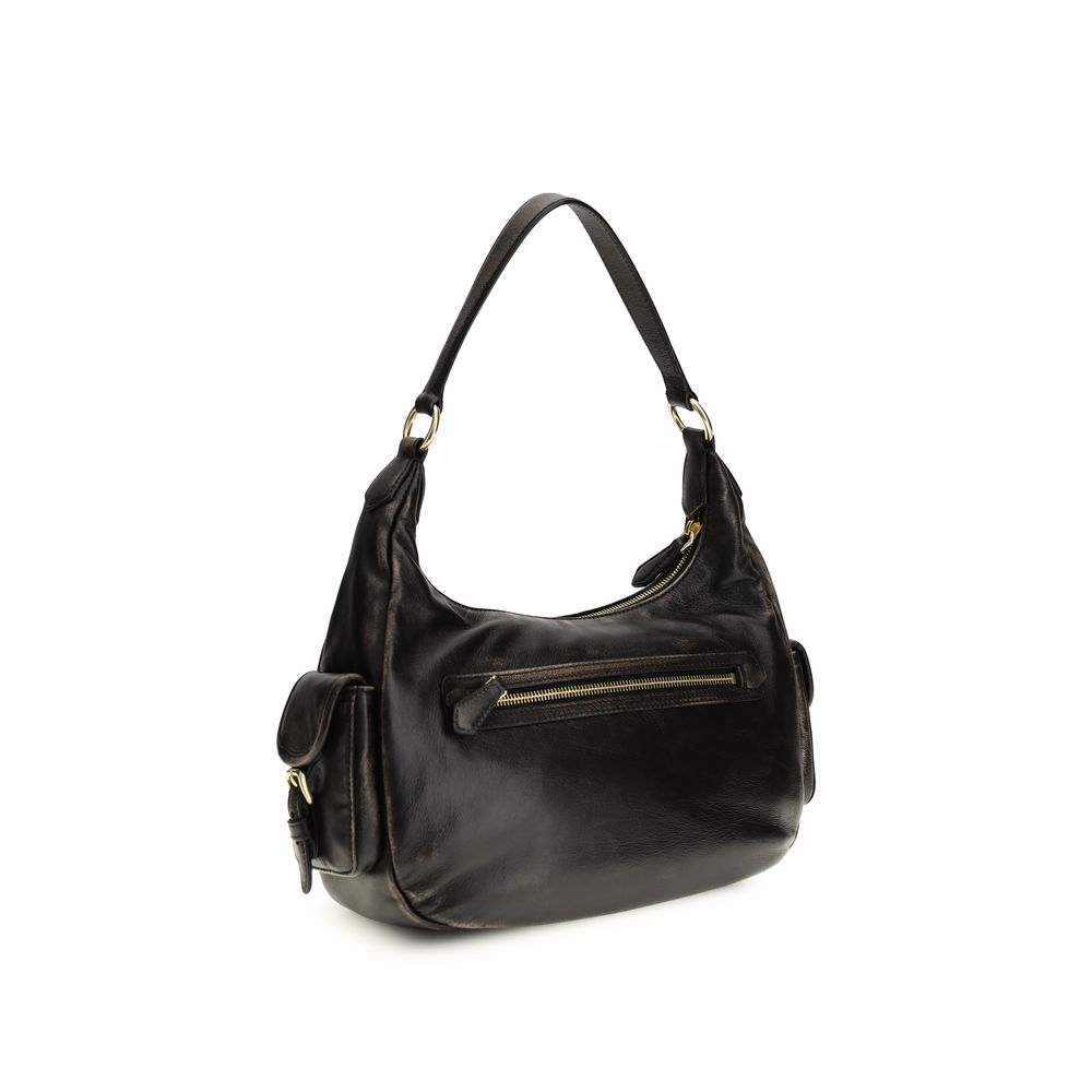 Miu Miu Brown Calf Leather Bos Taurus Shoulder Bag | Regal Royce