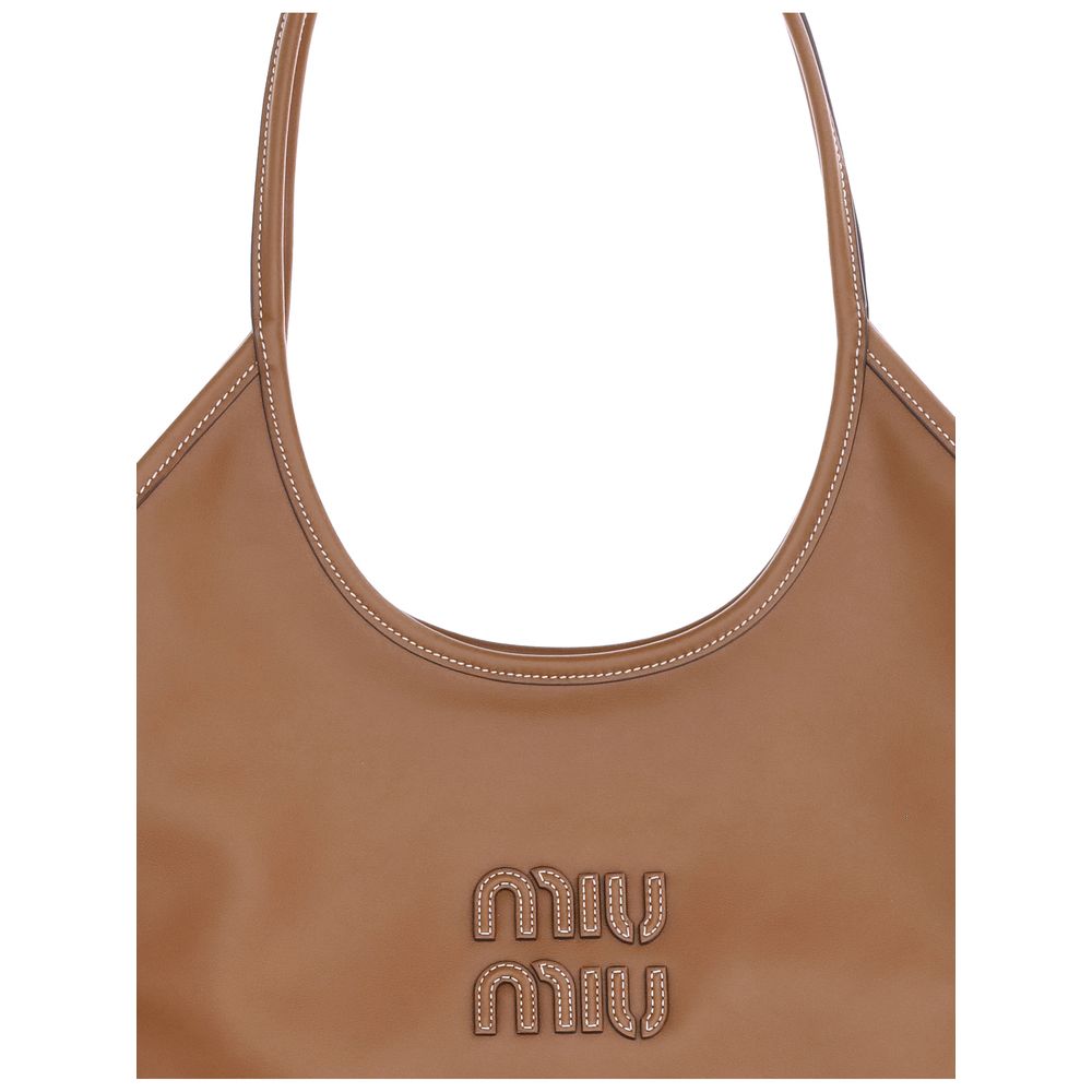 Miu Miu Brown Calf Leather Bos Taurus Shoulder Bag | Regal Royce