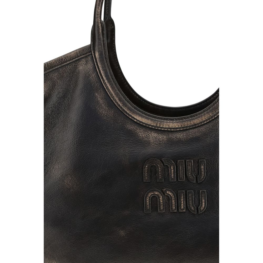 Miu Miu Brown Calf Leather Bos Taurus Shoulder Bag | Regal Royce