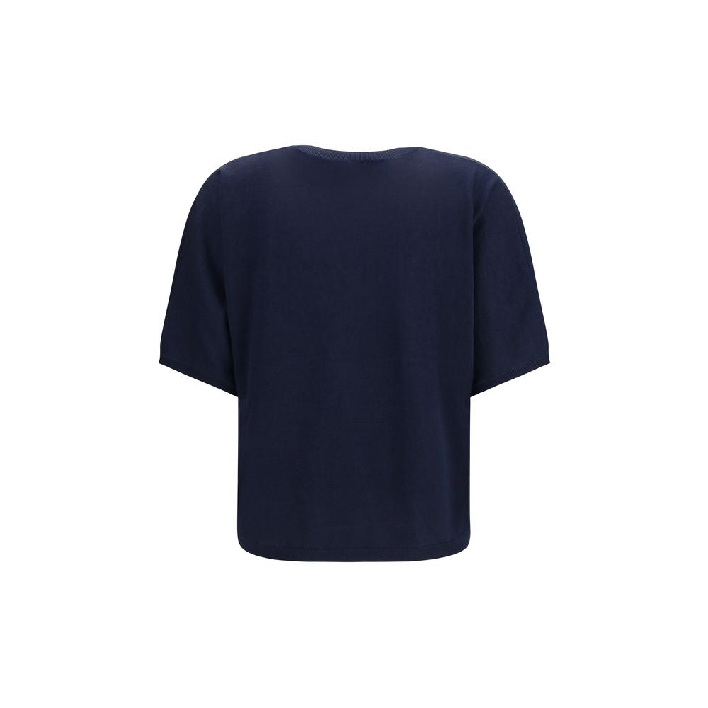 Brunello Cucinelli Blue Cashmere Sleeveles Sweater | Regal Royce