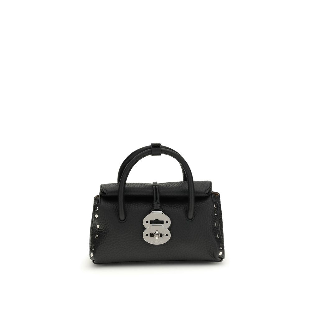 Zanellato Black Calf Leather Bos Taurus Handbag | Regal Royce