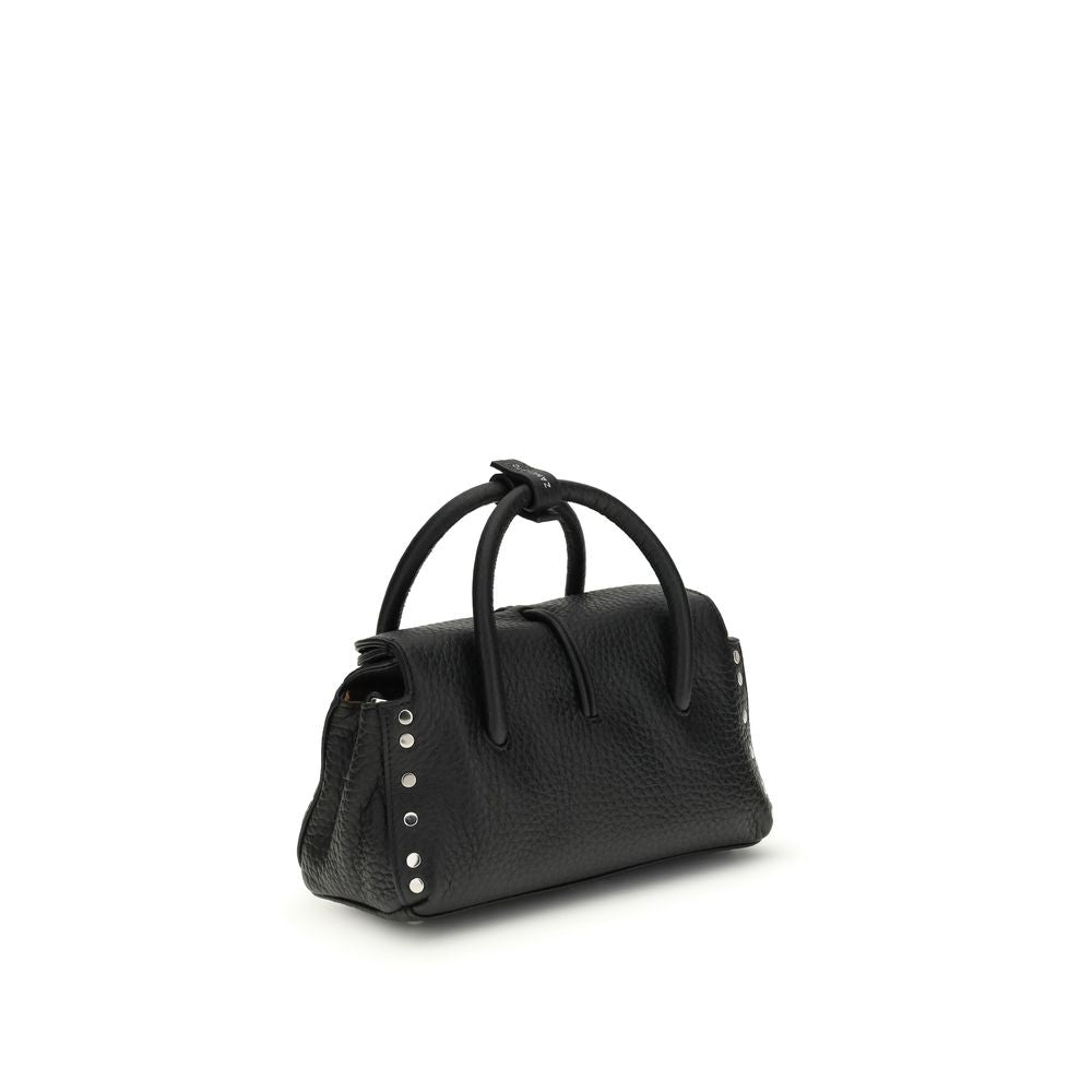 Zanellato Black Calf Leather Bos Taurus Handbag | Regal Royce