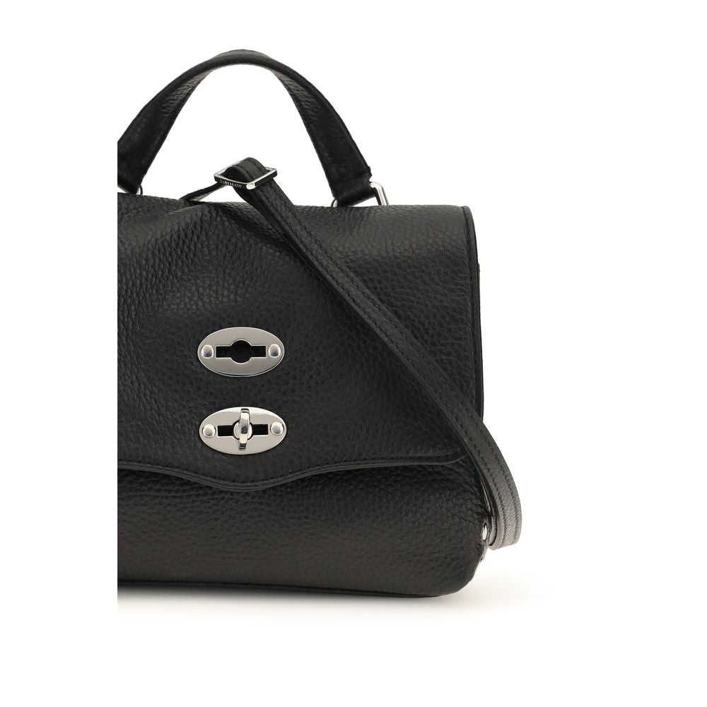 Zanellato Black Calf Leather Bos Taurus Handbag | Regal Royce