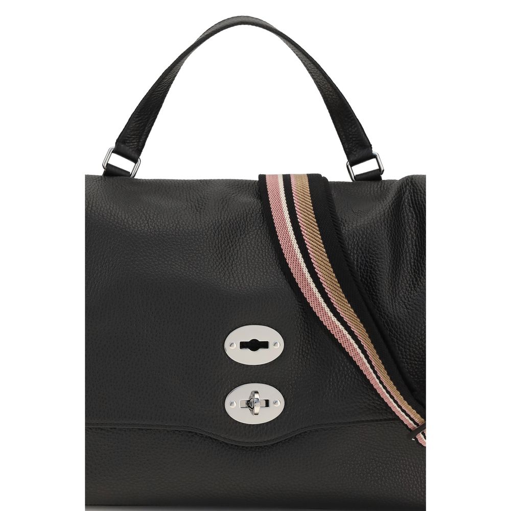 Zanellato Black Calf Leather Bos Taurus Handbag | Regal Royce
