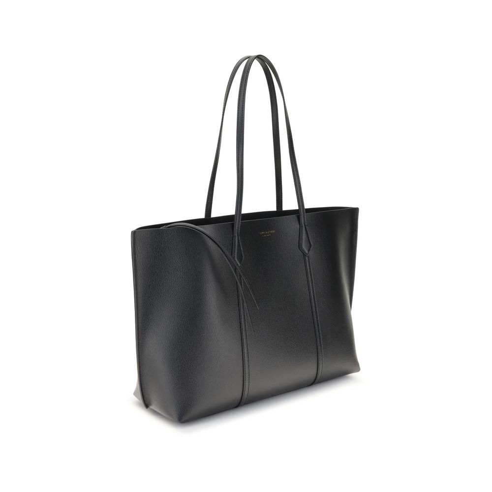 Tory Burch Black Calf Leather Bos Taurus Handbag | Regal Royce