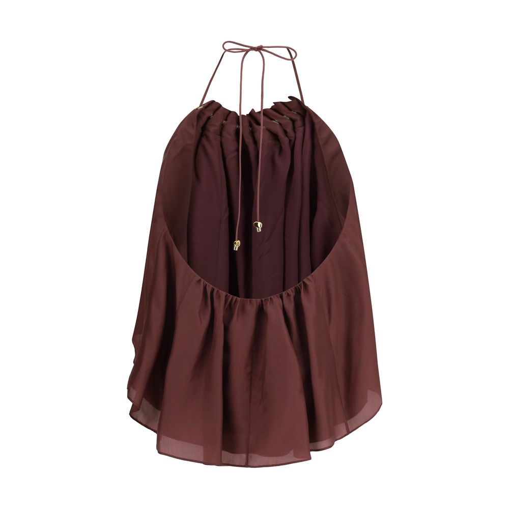 Zimmermann Bordeaux Silk Blouse | Regal Royce