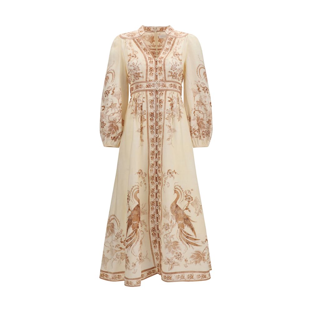 Zimmermann Beige Linen Casual Dress | Regal Royce