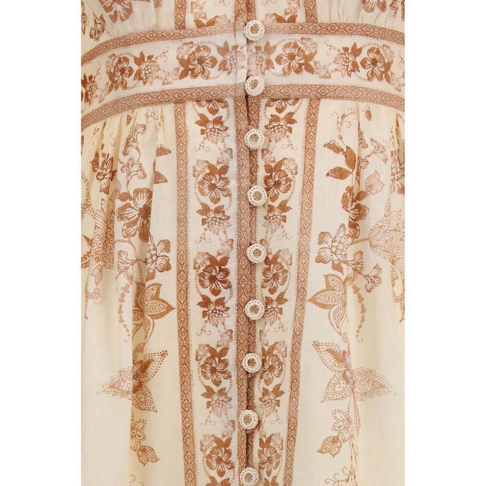 Zimmermann Beige Linen Casual Dress | Regal Royce