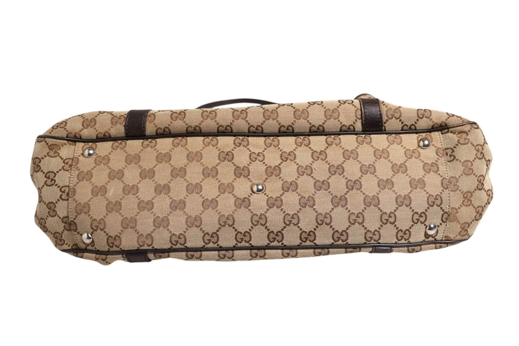 Gucci Beige and Black Canvas Twins Medium Tote Bag | Regal Royce
