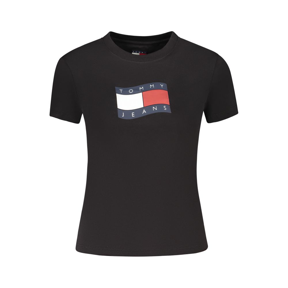 Tommy Hilfiger Black Cotton Women's T-Shirt | Regal Royce