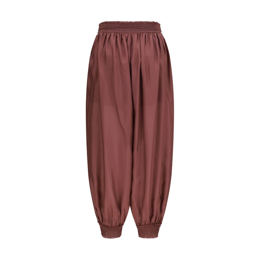 Zimmermann Bordeaux Silk Casual Pants | Regal Royce