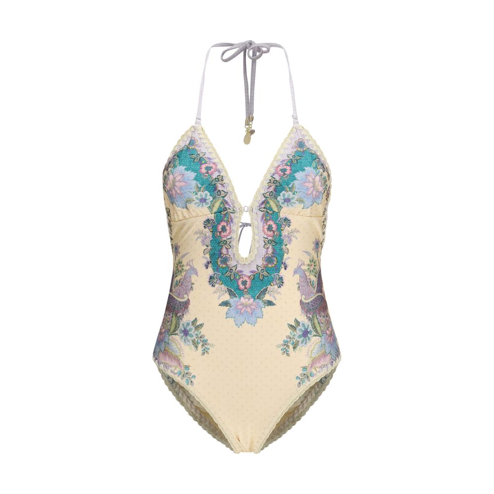 Zimmermann Beige Polyamide One-Piece Swimsuit | Regal Royce