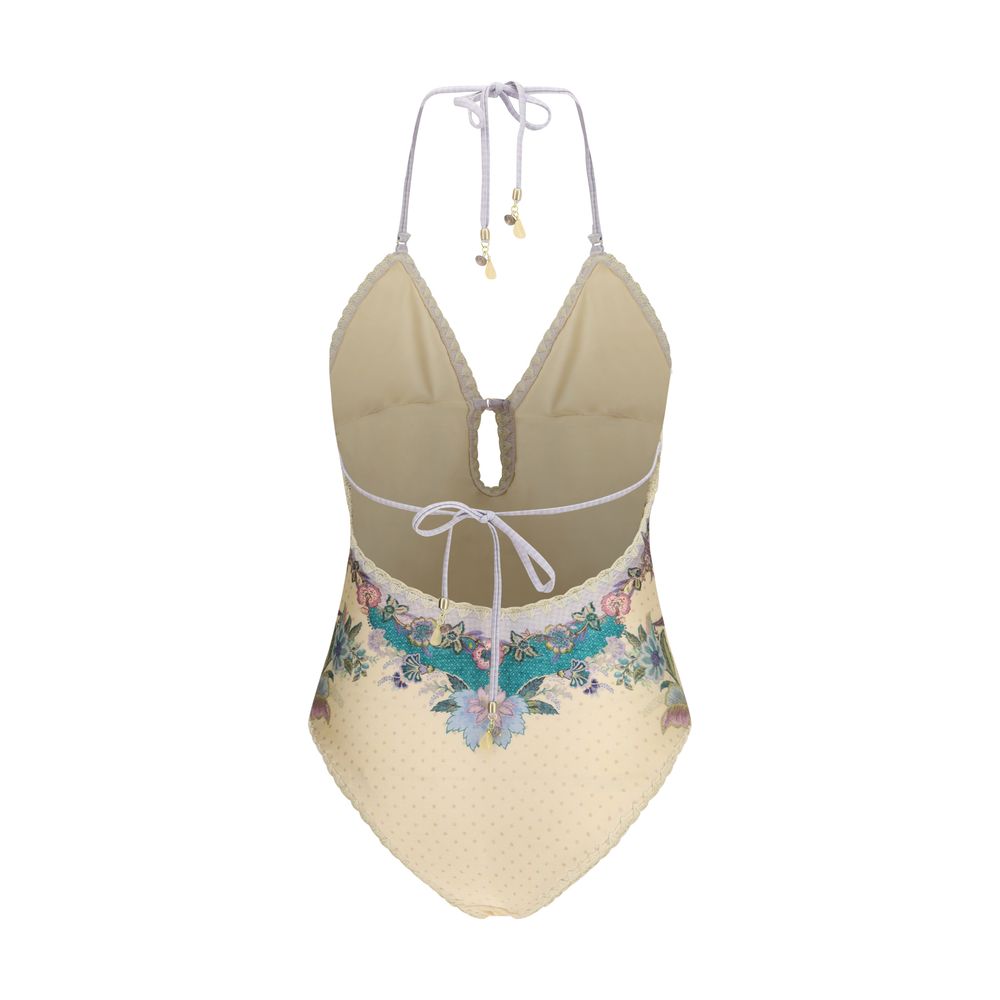 Zimmermann Beige Polyamide One-Piece Swimsuit | Regal Royce