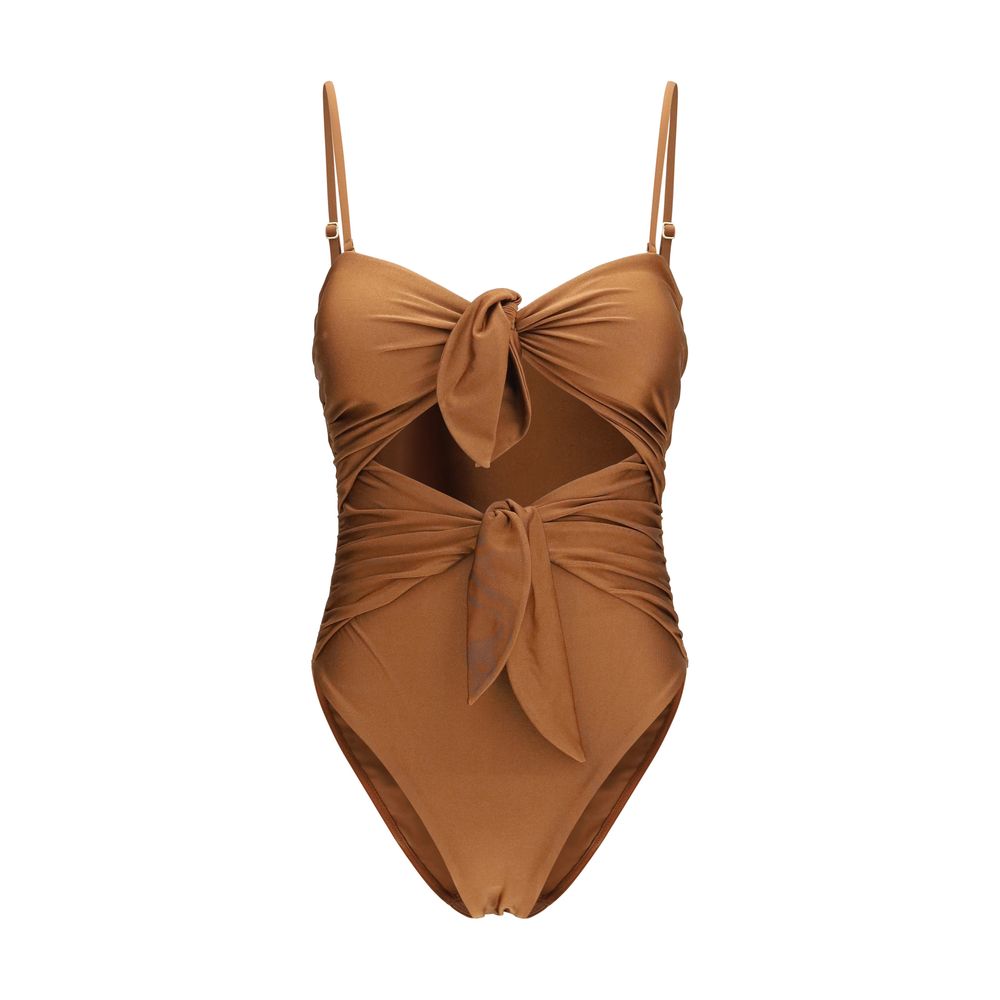 Zimmermann Beige Polyamide One-Piece Swimsuit | Regal Royce