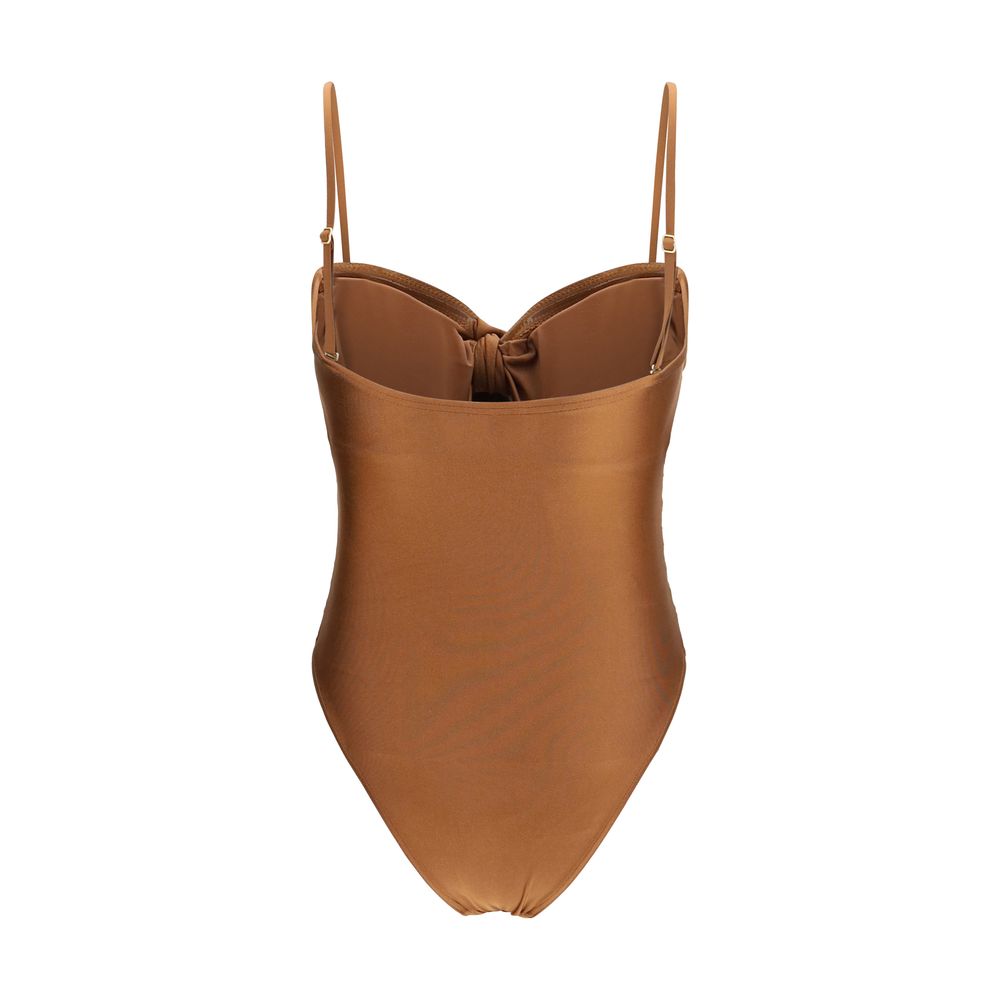 Zimmermann Beige Polyamide One-Piece Swimsuit | Regal Royce