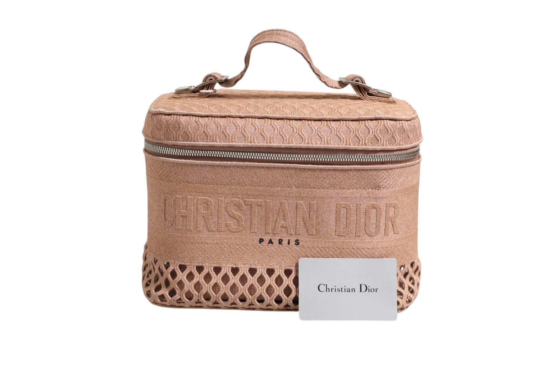 Christian Dior Mesh Embroidered Dior travel Vanity Case | Regal Royce