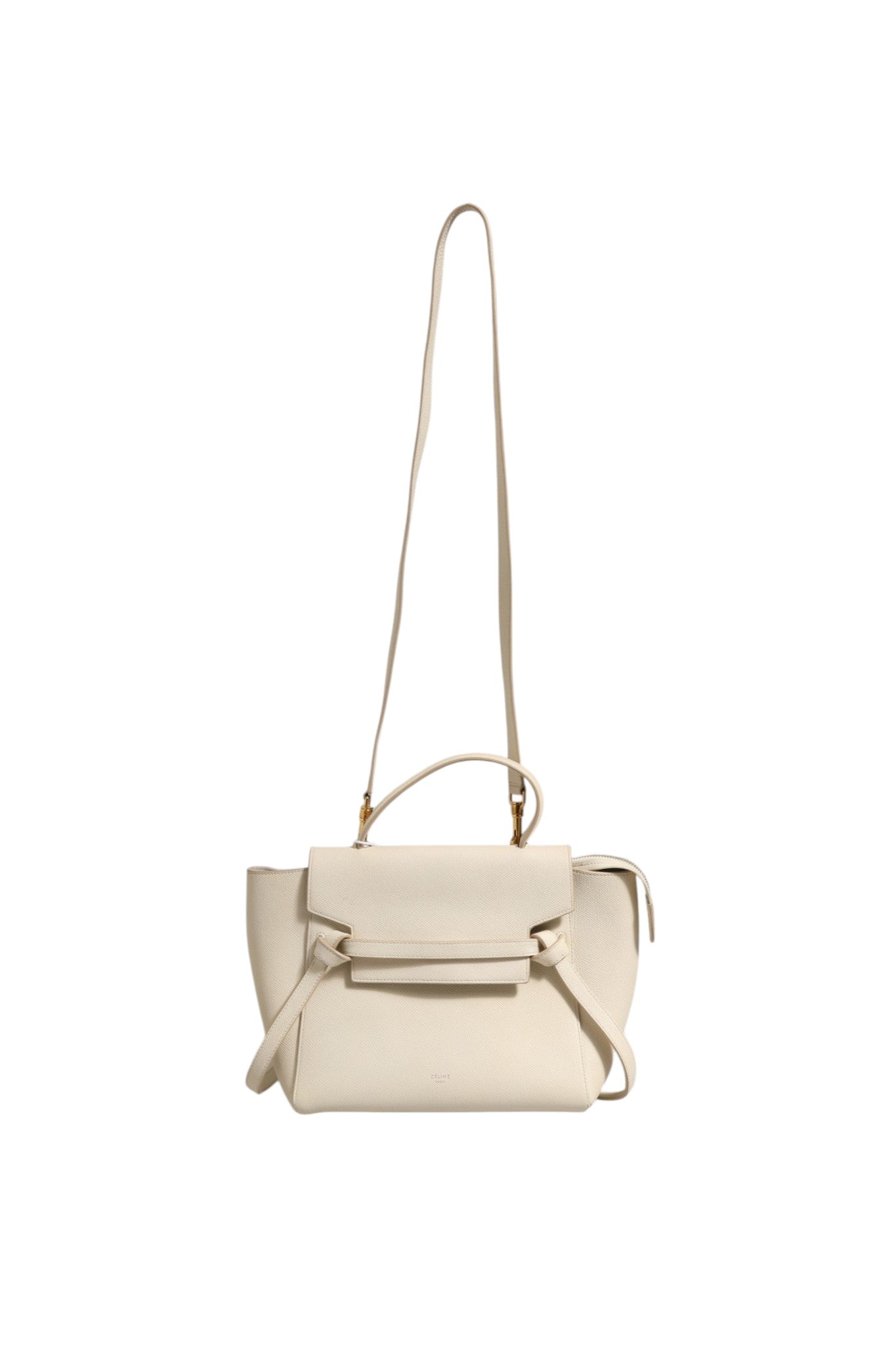 Celine Nano Belt Bag Grained Calfskin Chalk | Regal Royce