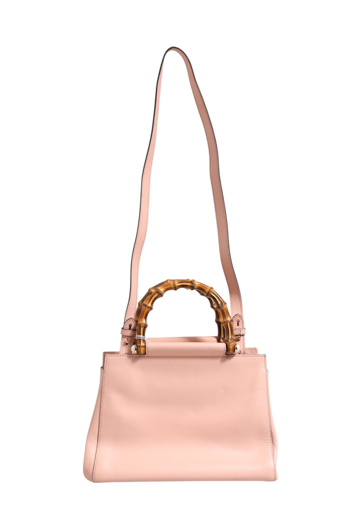 Gucci Pink And White Calfskin Small Nymphaea Top Handle Bag | Regal Royce