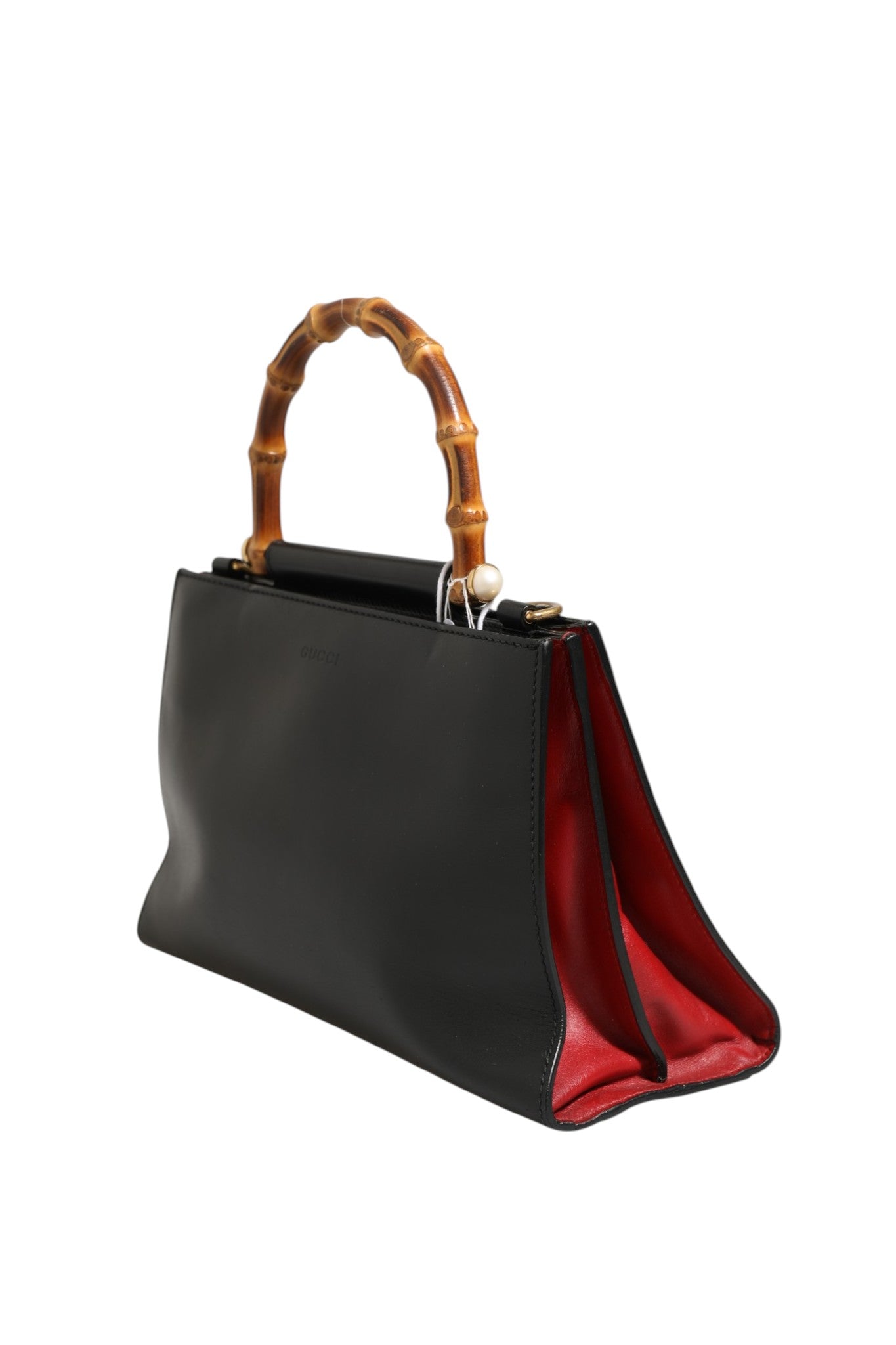 Gucci Nymphaea Bamboo Top Handle Leather Bag | Regal Royce