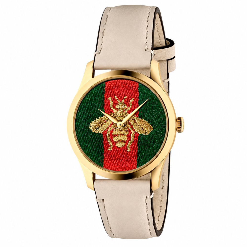 Gucci Beige Leather Dress Watch | Regal Royce