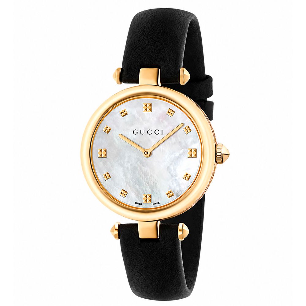 Gucci Black Leather Dress Watch | Regal Royce