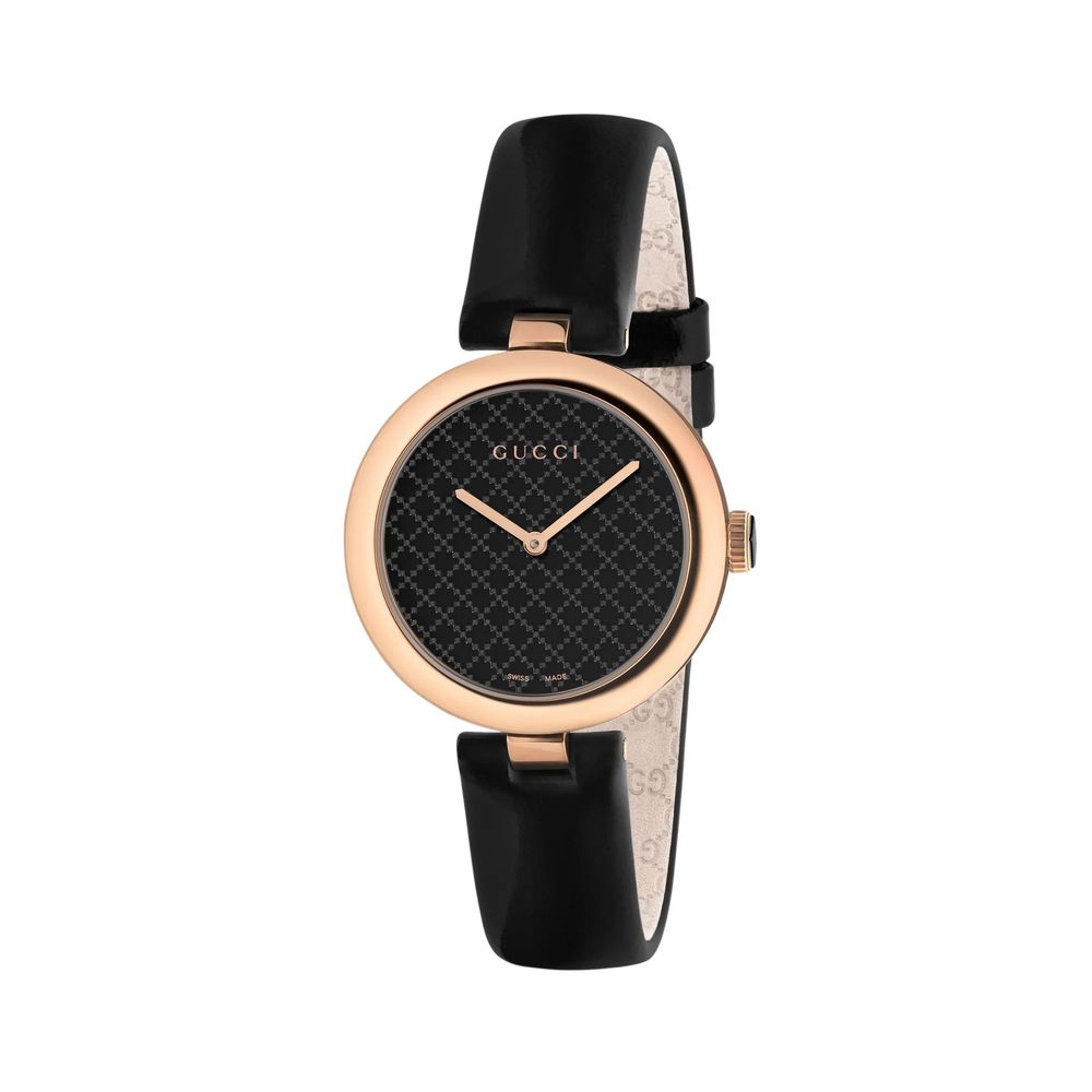 Gucci Black Leather Dress Watch | Regal Royce