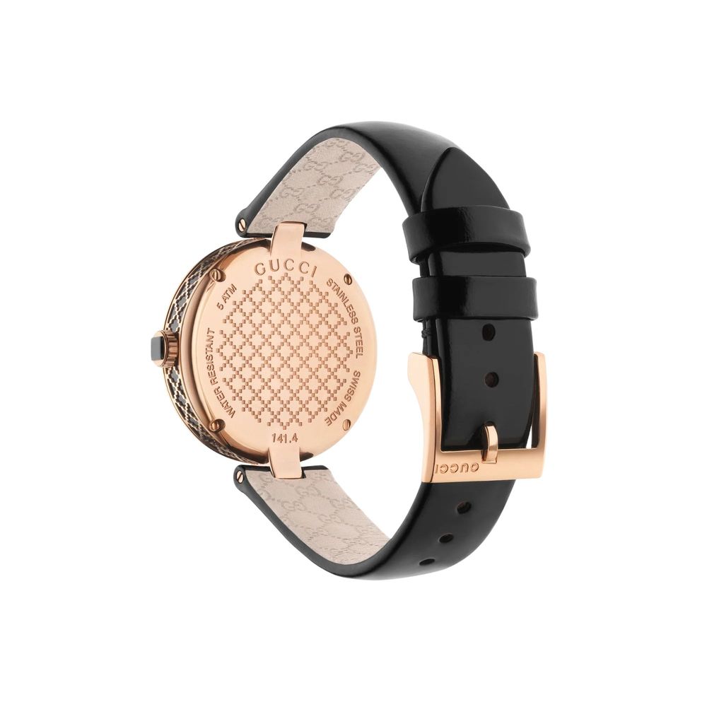 Gucci Black Leather Dress Watch | Regal Royce